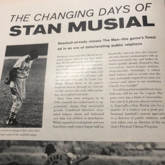 Vintage Look Magazine April 1964 The Royals/Prince Philip, Birth Control, Musial - Picture 5 of 11